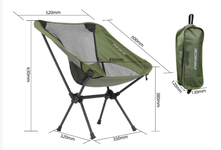 Portable Carbon Fiber Folding Camping Chair