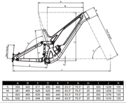 M031 ENDURO SUSPENSION CARBON FRAME
